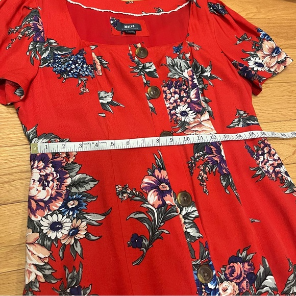 Anthropologie Maeve Caldwell Floral Print Button down Dress - Picture 14 of 15